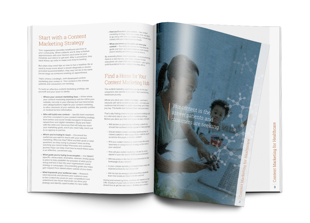 An image of our ebook on content marketing.