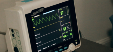 Digital heart beat monitor at 97.