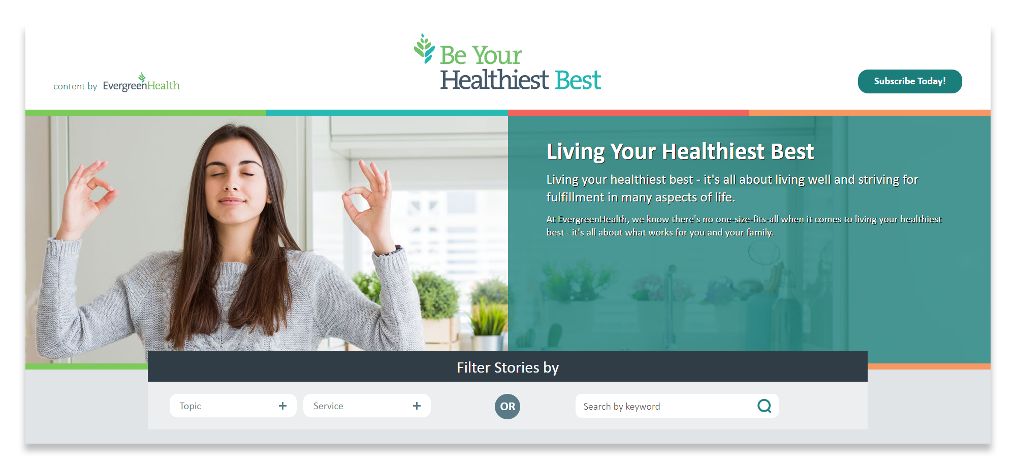 EvergreenHealth Be Your Healthiest Best