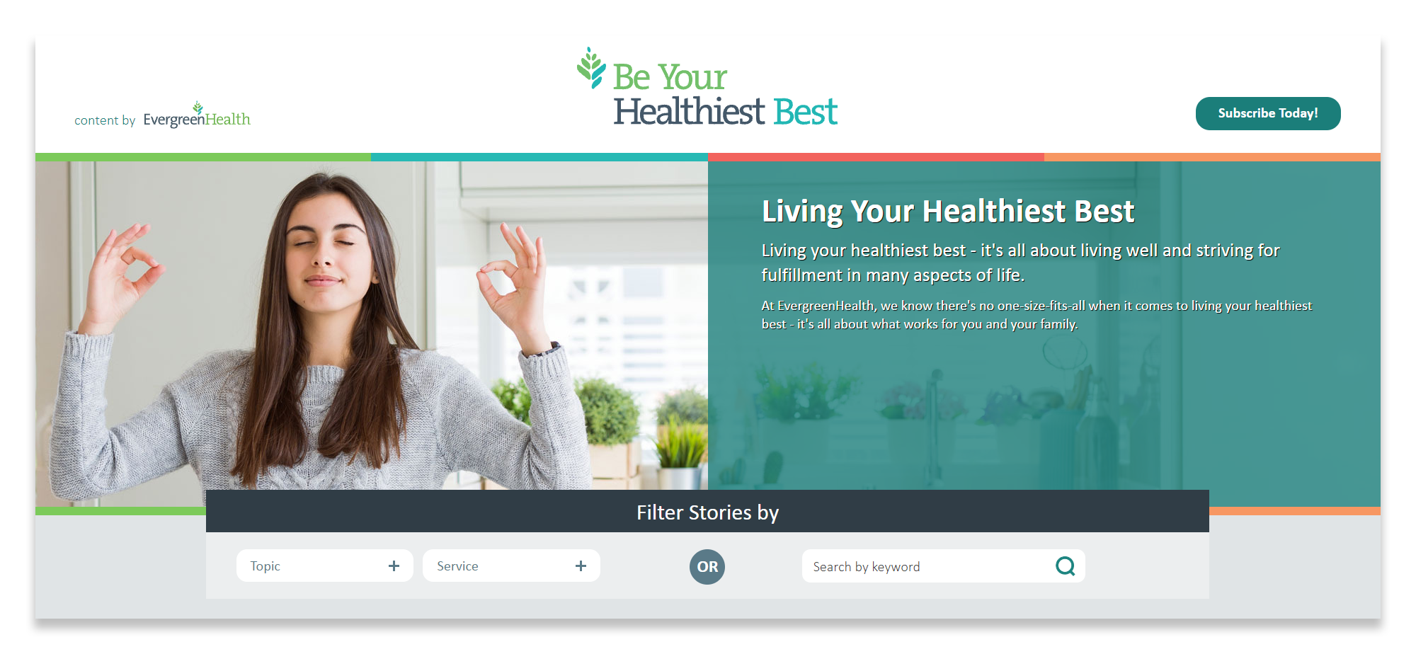 EvergreenHealth Be Your Healthiest Best