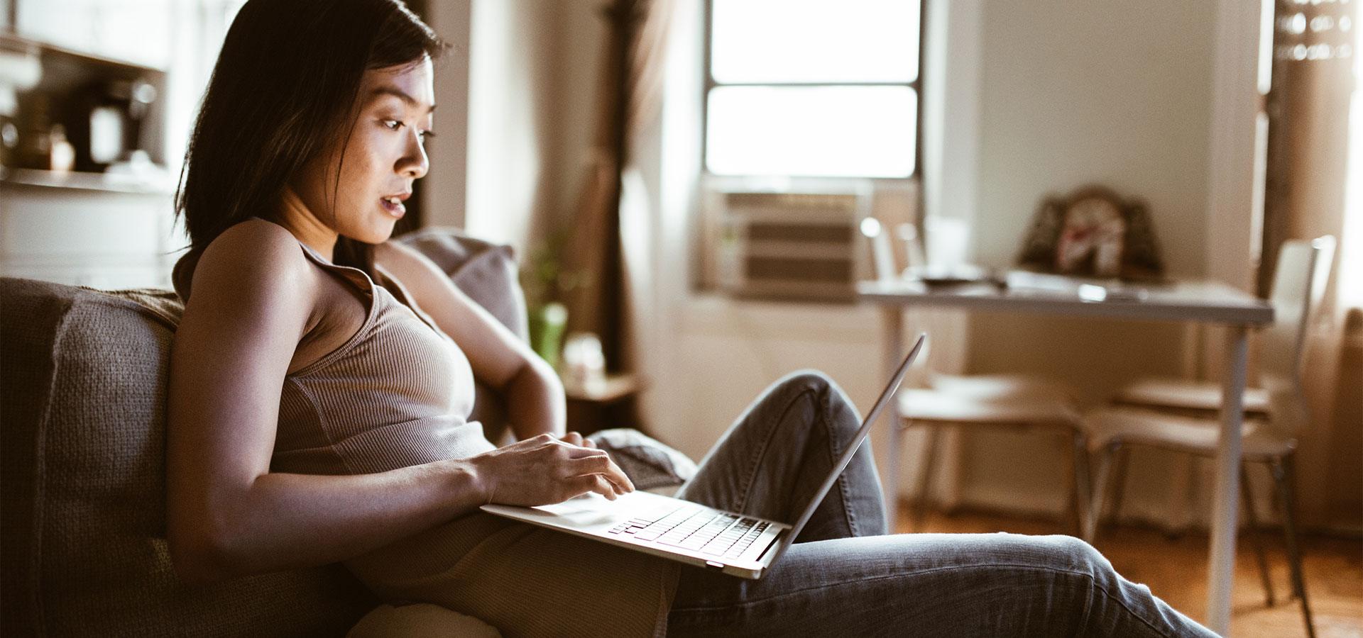 woman on laptop