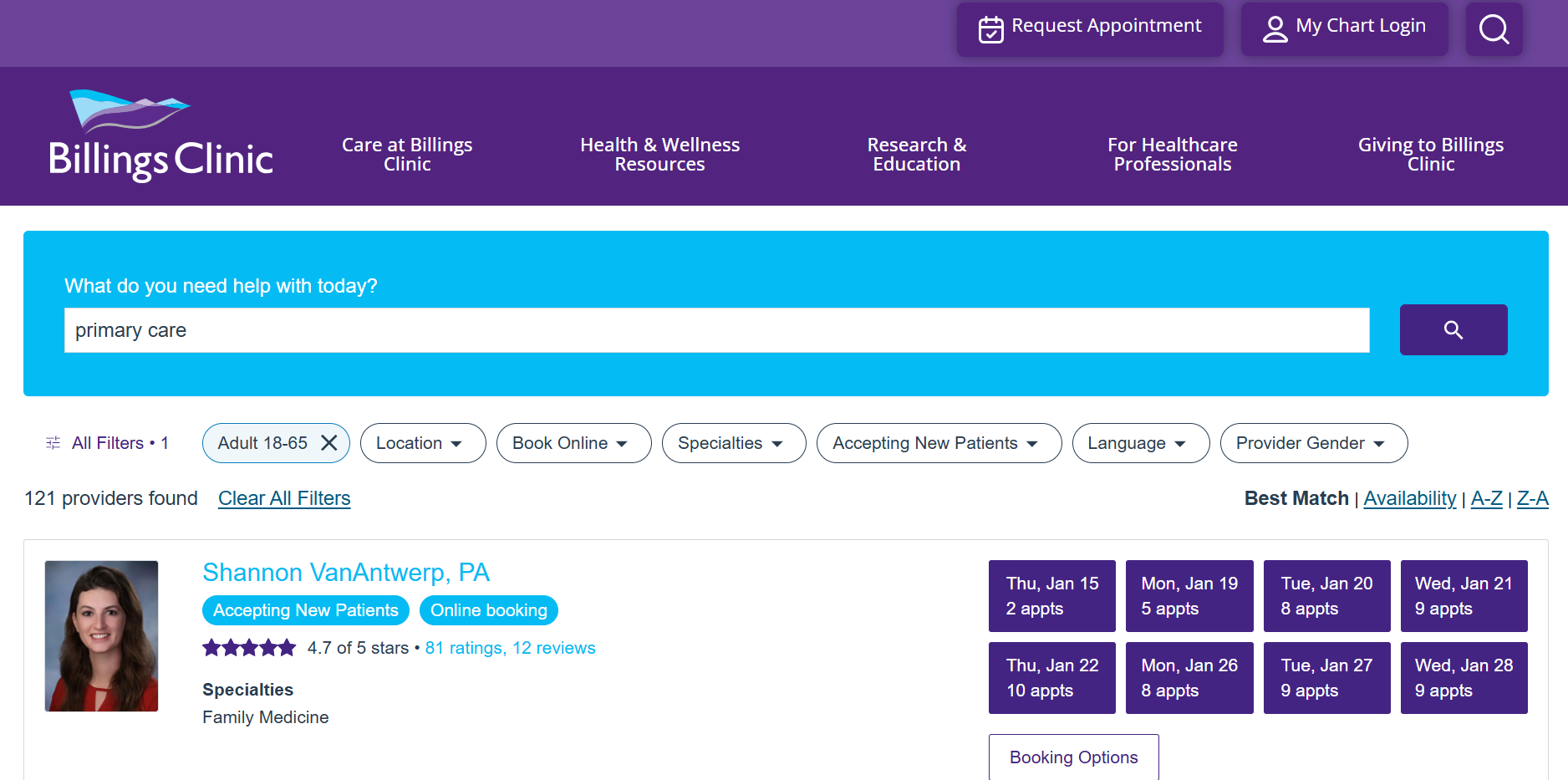 Online appointment scheduling