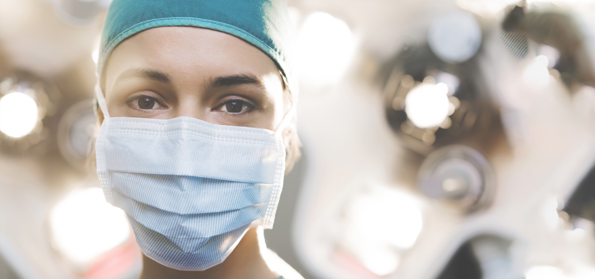 Portrait of surgeon wearing mask