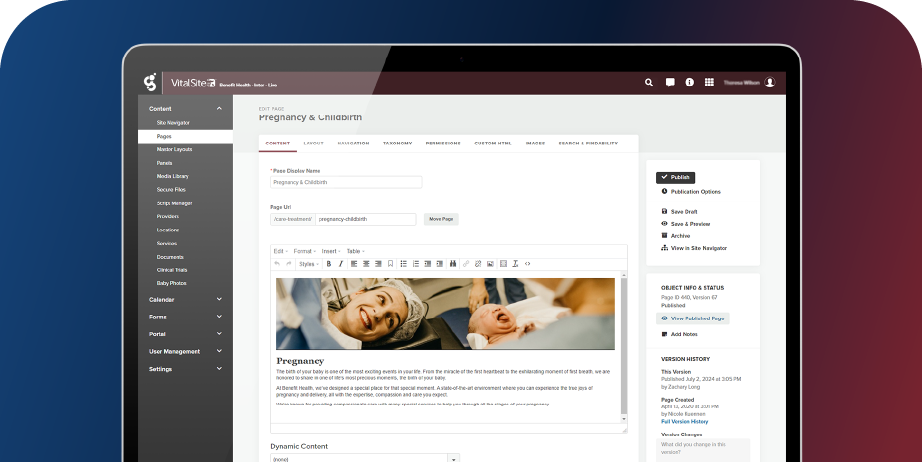 VitalSite® CMS