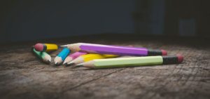 Pencils of various colors