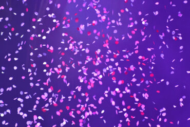 Confetti celebrating a milestone event