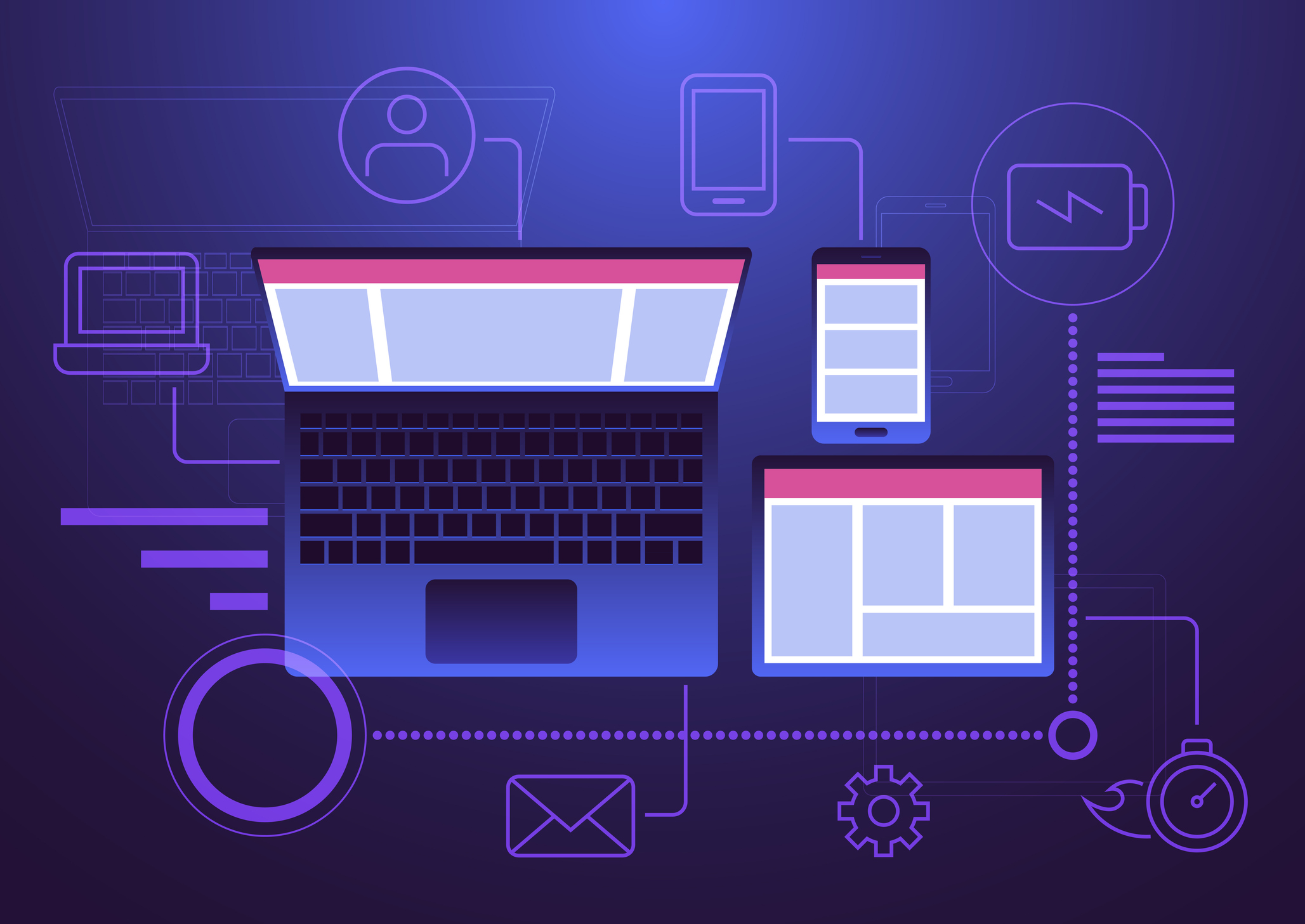 Building a healthcare intranet that works on laptops, tablets, and mobile phones.